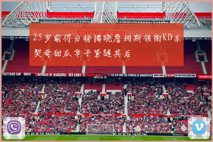 25岁前得分榜揭晓詹姆斯领衔KD东契奇甜瓜华子紧随其后